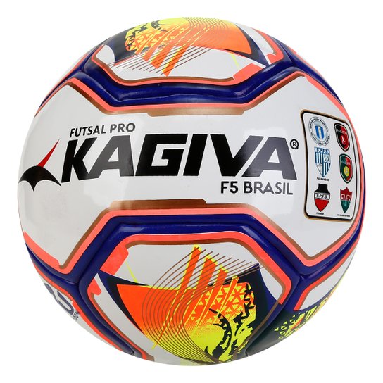 Bola de Futsal Kagiva F5 Brasil Pro Fusion - Amarelo+Vermelho Menor preço em Bola de Futsal Kagiva F5 Brasil Pro Fusion - Amarelo+Vermelho