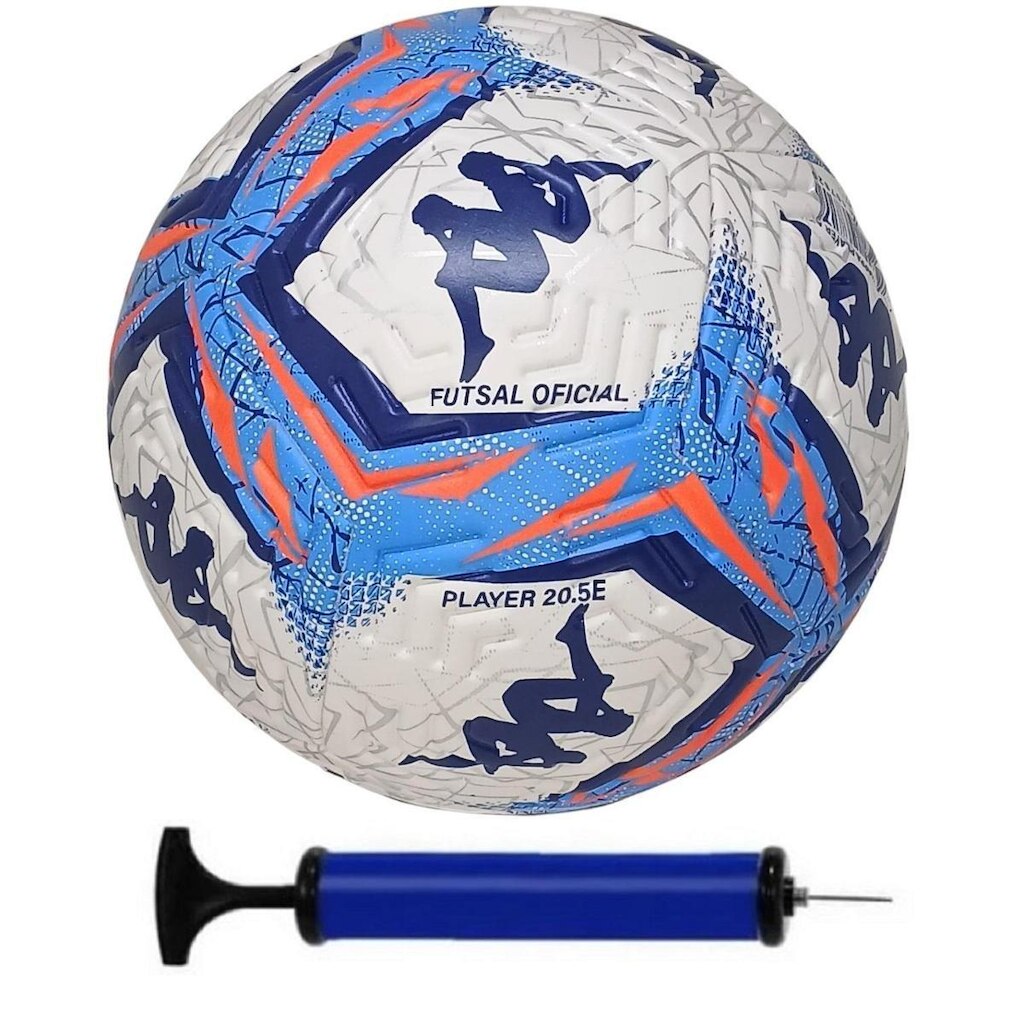BOLA DE FUTSAL KAPPA PLAYER COM BOMBA DE AR