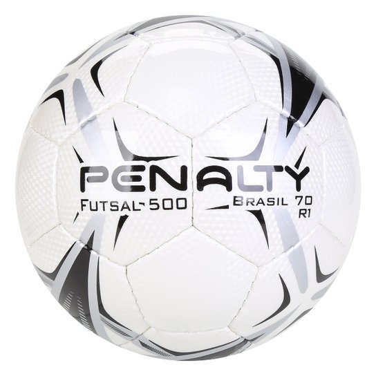 Bola de Futsal Penalty Brasil 70 R1 X - Branco+Preto Menor preço em Bola de Futsal Penalty Brasil 70 R1 X - Branco+Preto