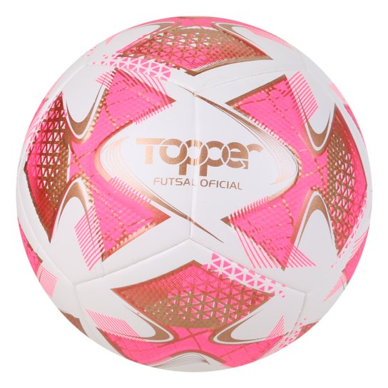 Bola de Futsal Topper 22 - Branco+Rosa Menor preço em Bola de Futsal Topper 22 - Branco+Rosa