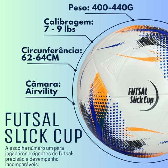 Bola De Futsal Topper Slick Cup Quadra Oficial +bomba Ar