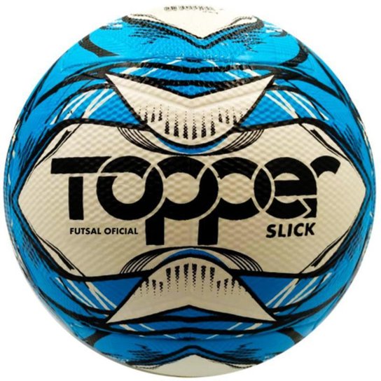 Bola de Futsal Topper Slick Original Futebol de Salão - Azul Menor preço em Bola de Futsal Topper Slick Original Futebol de Salão - Azul