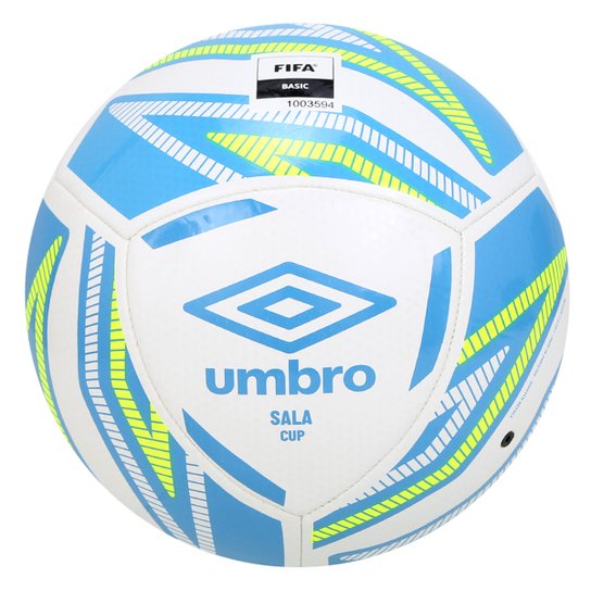 Bola de Futsal Umbro Sala Cup - Branco+Verde Menor preço em Bola de Futsal Umbro Sala Cup - Branco+Verde