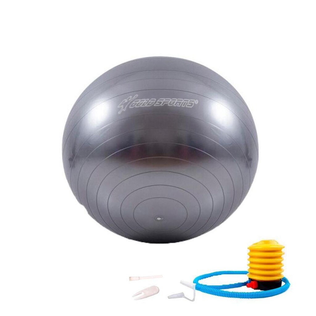 Bola de Ginástica Gold Sports Pro 45 cm Com Bomba de Encher Anti Explosão