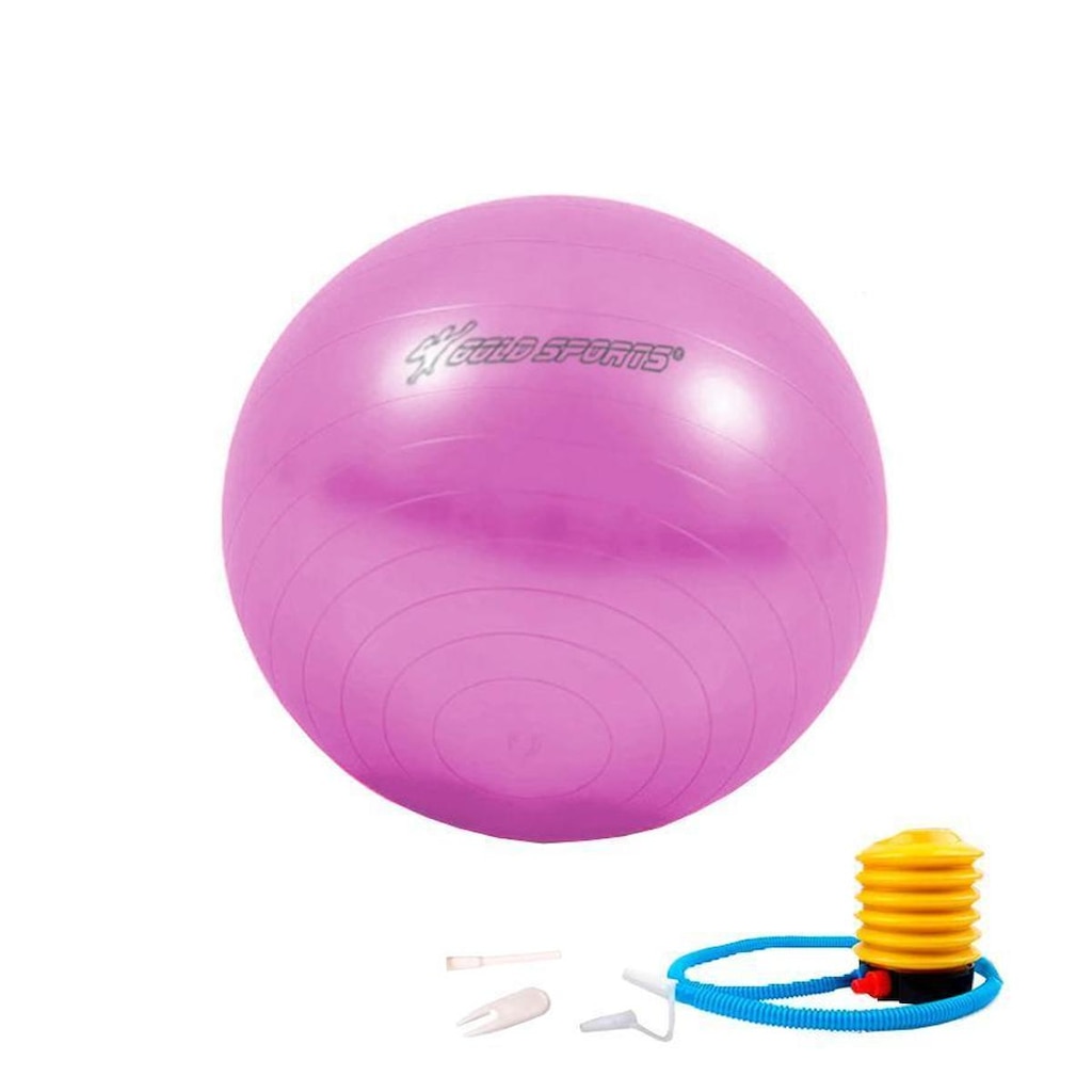 Bola de Ginástica Gold Sports Pro 55cm Com Bomba de Encher Anti Explosão