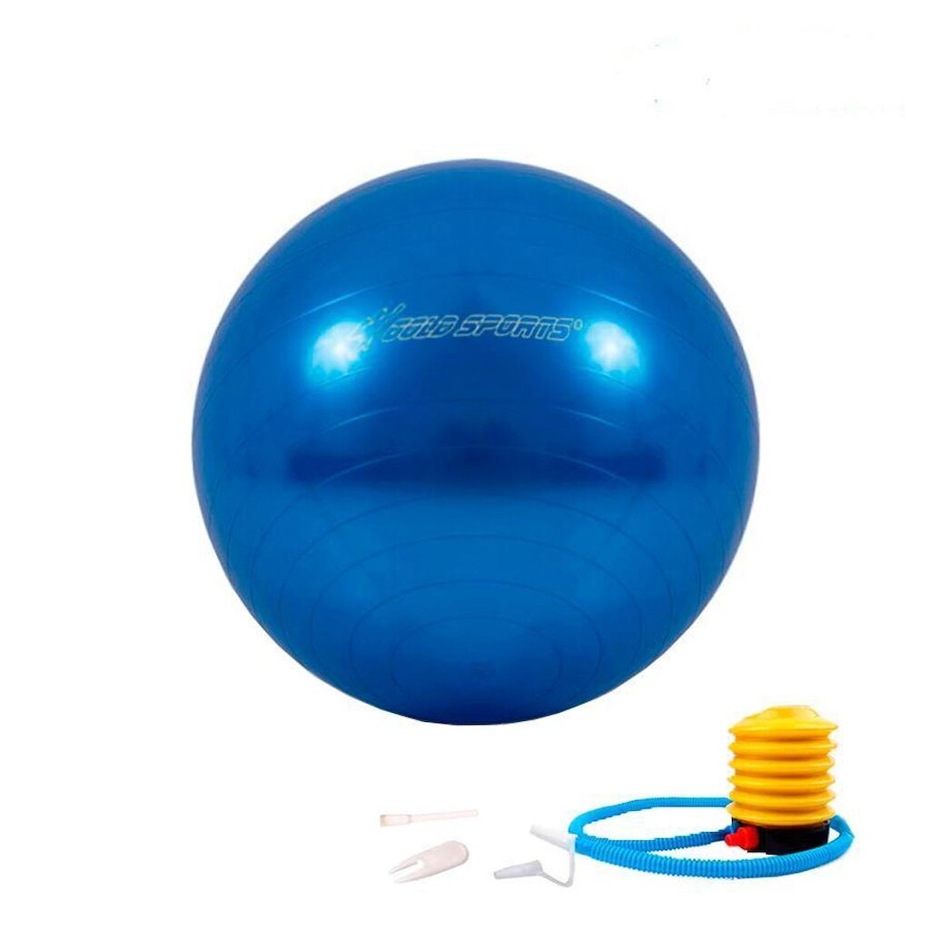 Bola de Ginástica Gold Sports Pro 75cm Com Bomba de Encher Anti Explosão