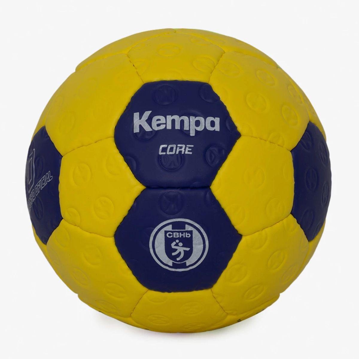 Bola de Handebol Kempa Core Amarelo e Azul H2