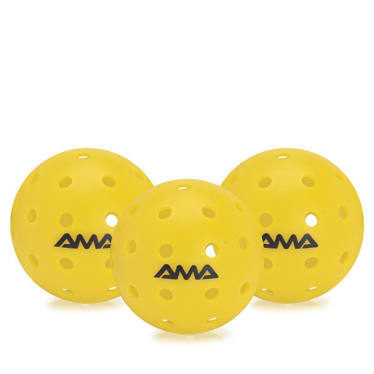 Bola De Pickleball Ama Sport PB40 Com 3 Unidades