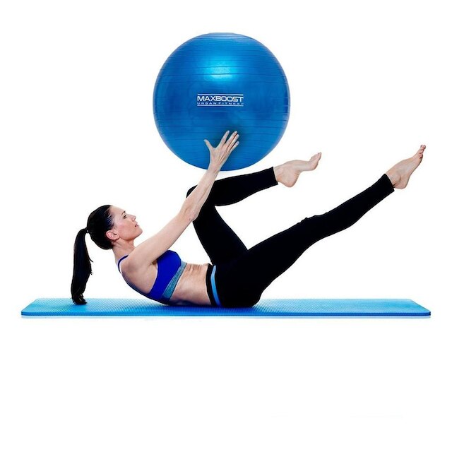 Bola de Pilates 75 cm Academia Treino Abdominal Alongamento Bola de ...
