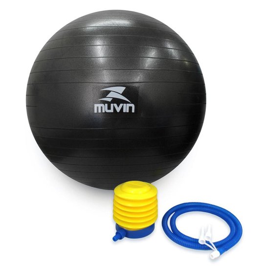 Bola de Pilates 75cm Muvin – Com Bomba – Antiestouro – Suporta até 300kg – Ginástica – Yoga Fitness - Preto é ruim? Bola de Pilates 75cm Muvin – Com Bomba – Antiestouro – Suporta até 300kg – Ginástica – Yoga Fitness - Preto é boa?