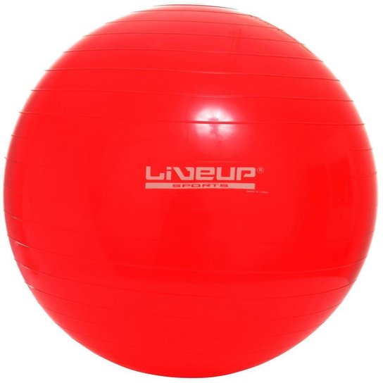 Bola de Pilates LiveUp Suiça 45cm - Vermelho Menor preço em Bola de Pilates LiveUp Suiça 45cm - Vermelho