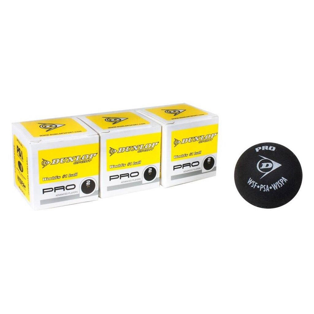 Bola de Squash Dunlop Revelation Pro XX Pack com 03 Unidades