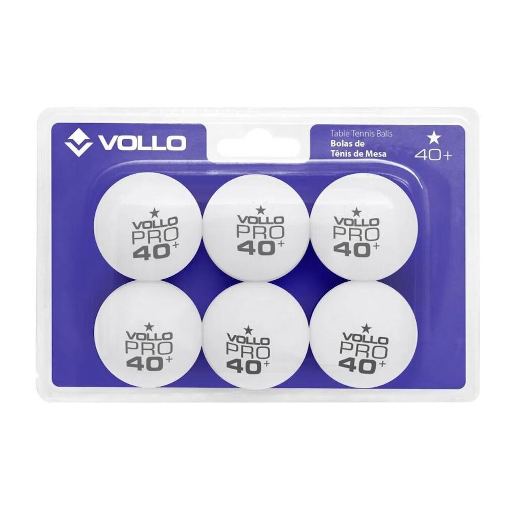 Bola de Tenis de Mesa 1 estrela ideal para lazer Kit 6 uni