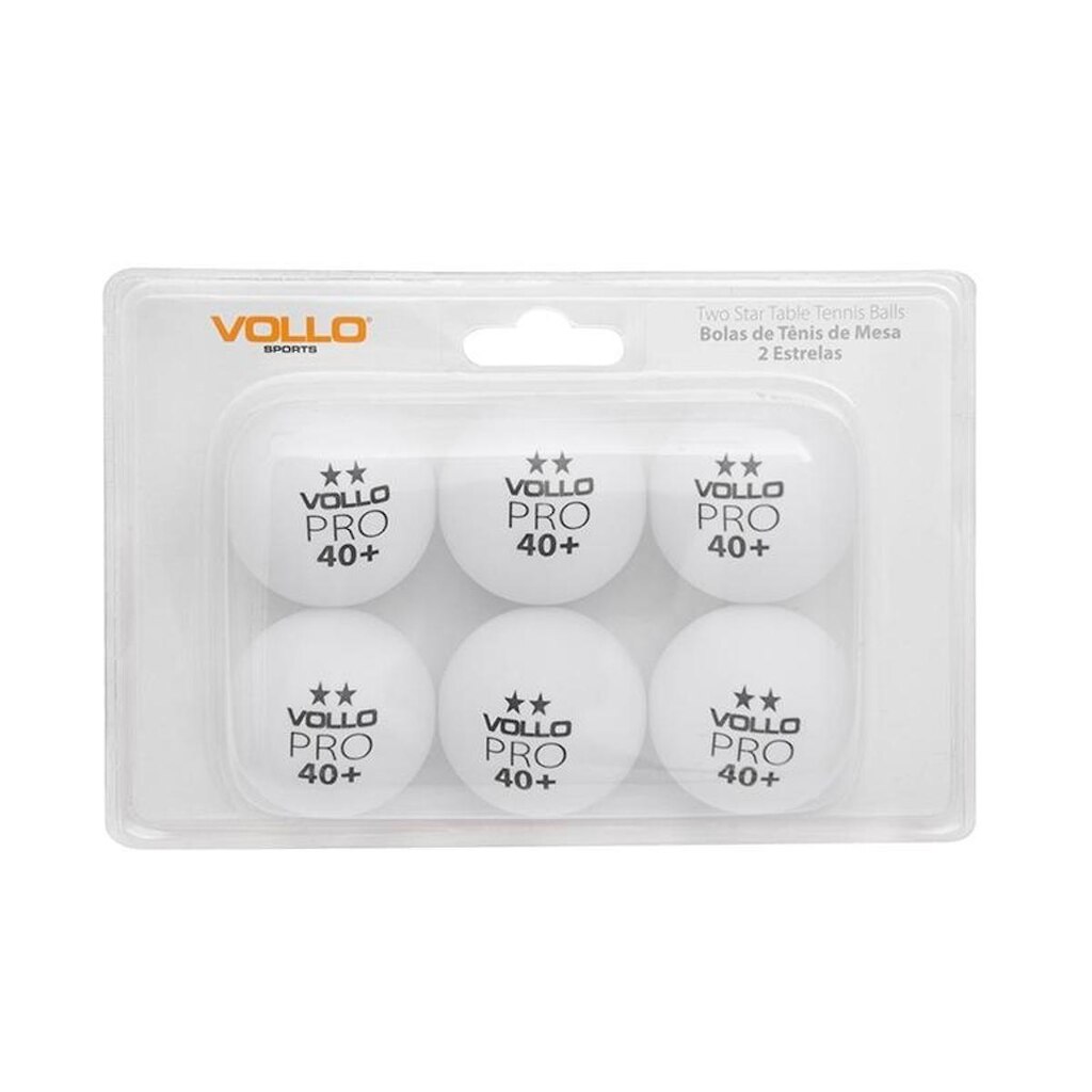Bola De Tenis De Mesa Com 6 Unidades Vollo