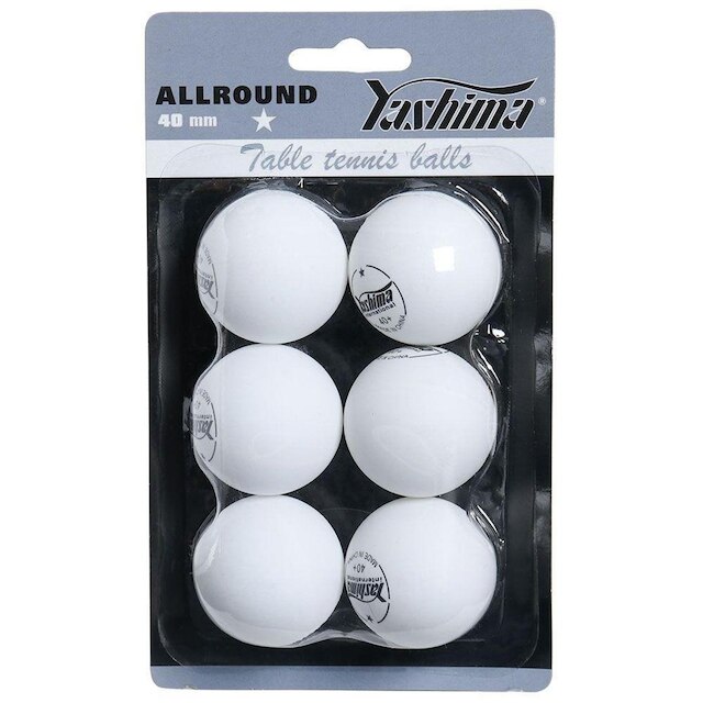 Bola De Tênis De Mesa Yashima 1 Estrela Plástico 06 Bolas