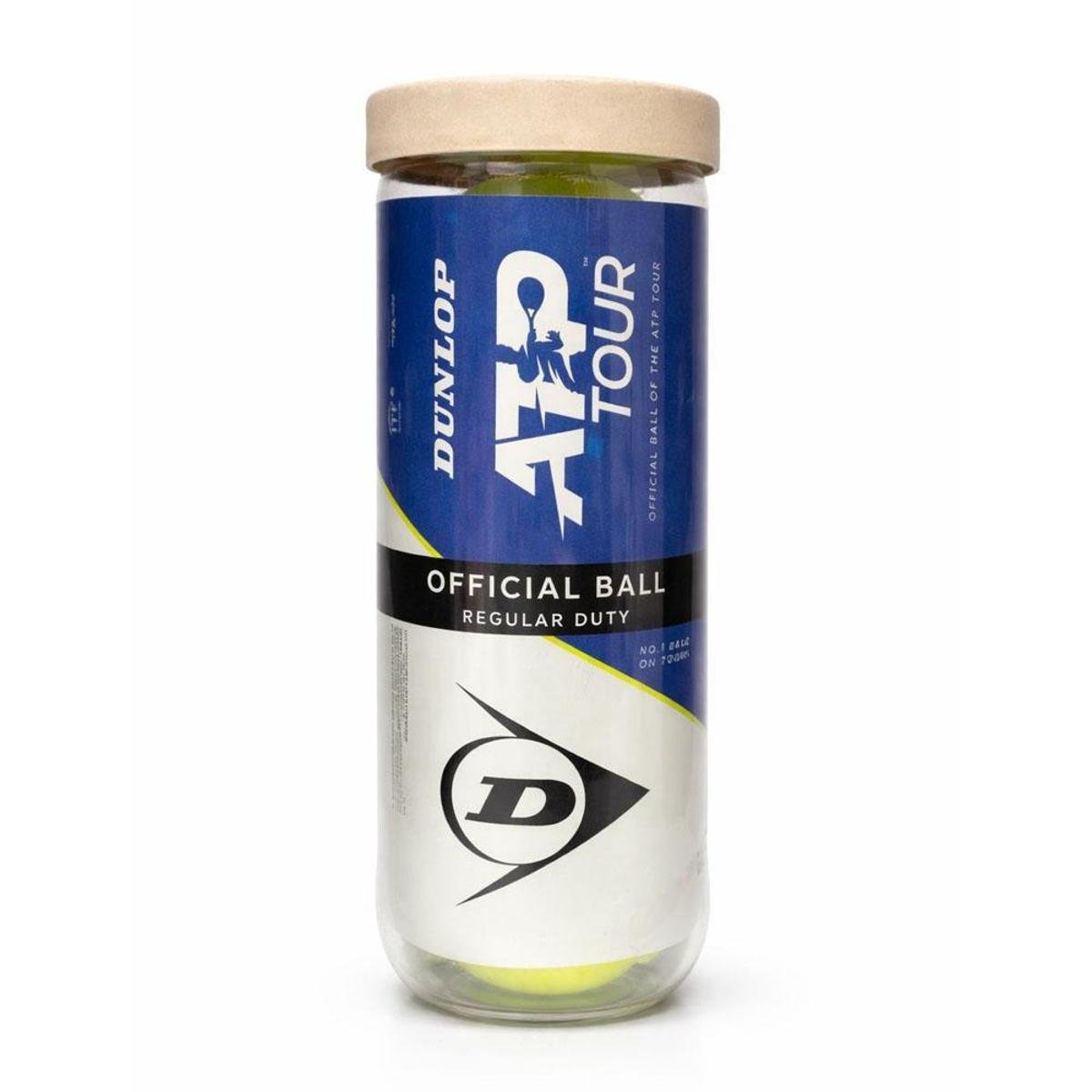 Bola de Tênis Dunlop ATP Tubo Com 03 Bolas