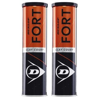 Bola De Tênis Dunlop Fort Clay Court Pack Com 02 Tubos
