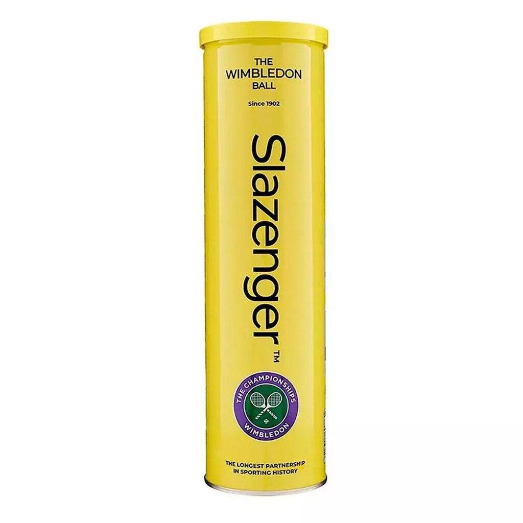 Bola De Tênis Slazenger Wimbledon Tubo Com 04 Bolas