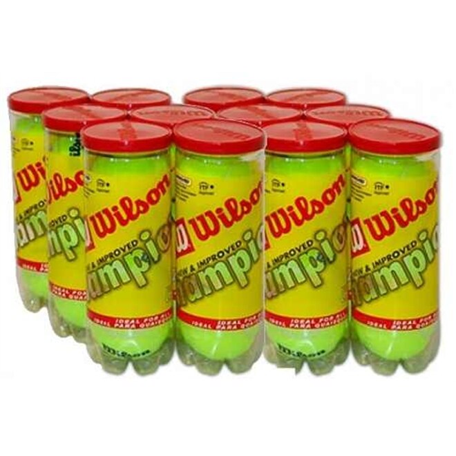 bola de tênis wilson championship pack com 6 tubos