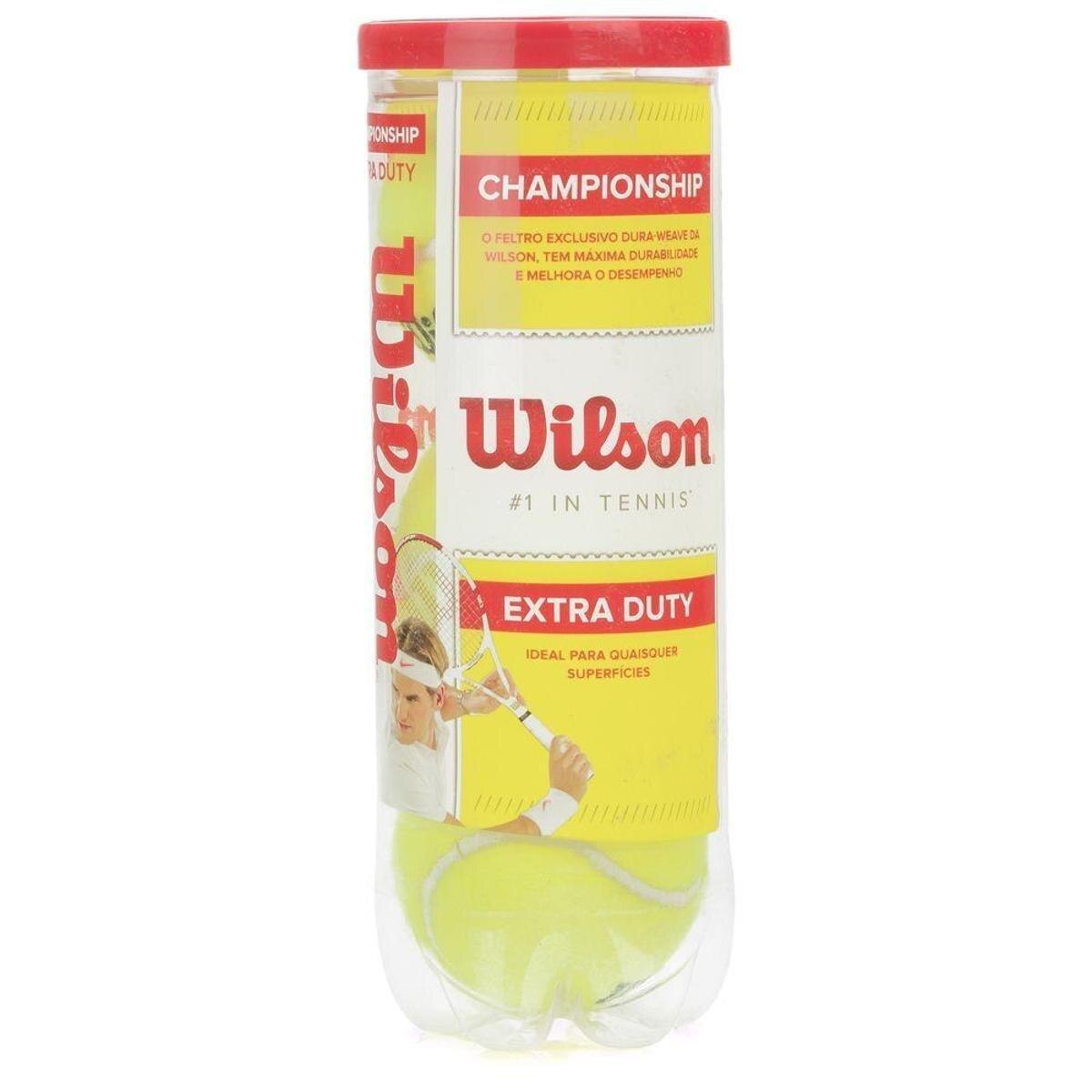 Bola de Tênis Wilson Championship Menor preço em Bola de Tênis Wilson Championship
