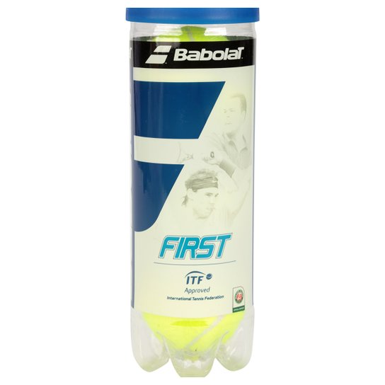 Bola De Tennis Babolat First X3 c/ 3 un. - Amarelo