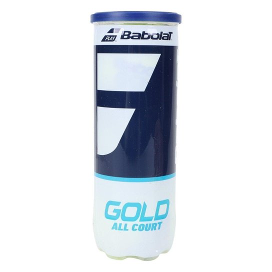 Bola de Tennis Gold Tubo c/ 3 Bolas - Babolat - Amarelo