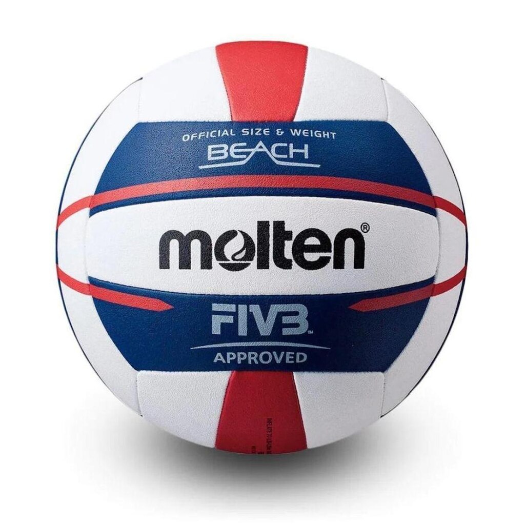 Bola de Vôlei de Praia Molten Elite Pro V5B5000 FIVB Approved - Branco e Azul