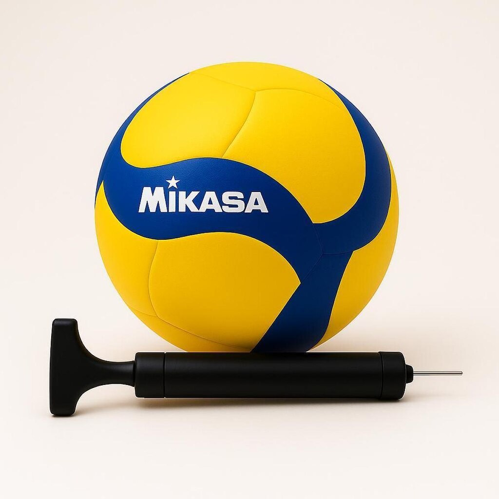Bola de Vôlei de Quadra Mikasa V360W Fivb e Bomba de Ar