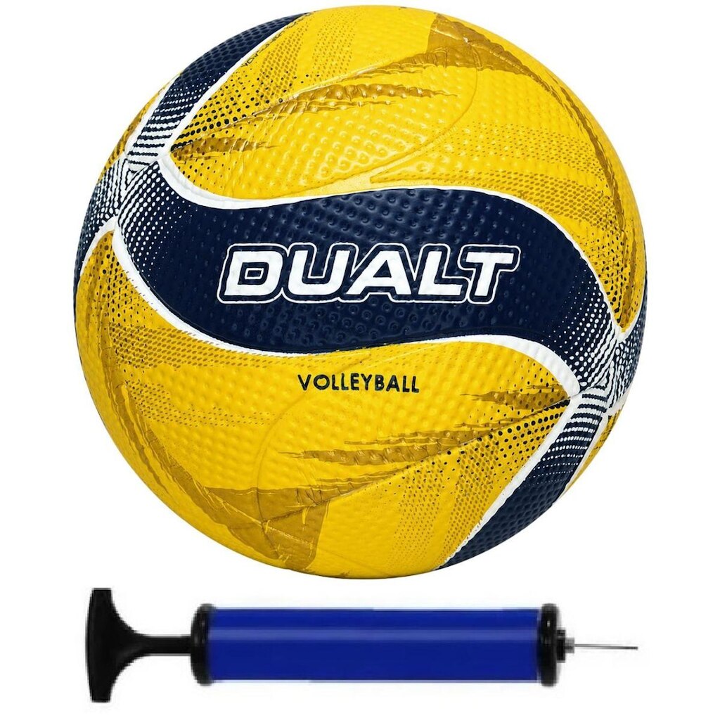 Bola de Vôlei Dualt VP 8000 Oficial Treino e Jogo + Bomba de Ar