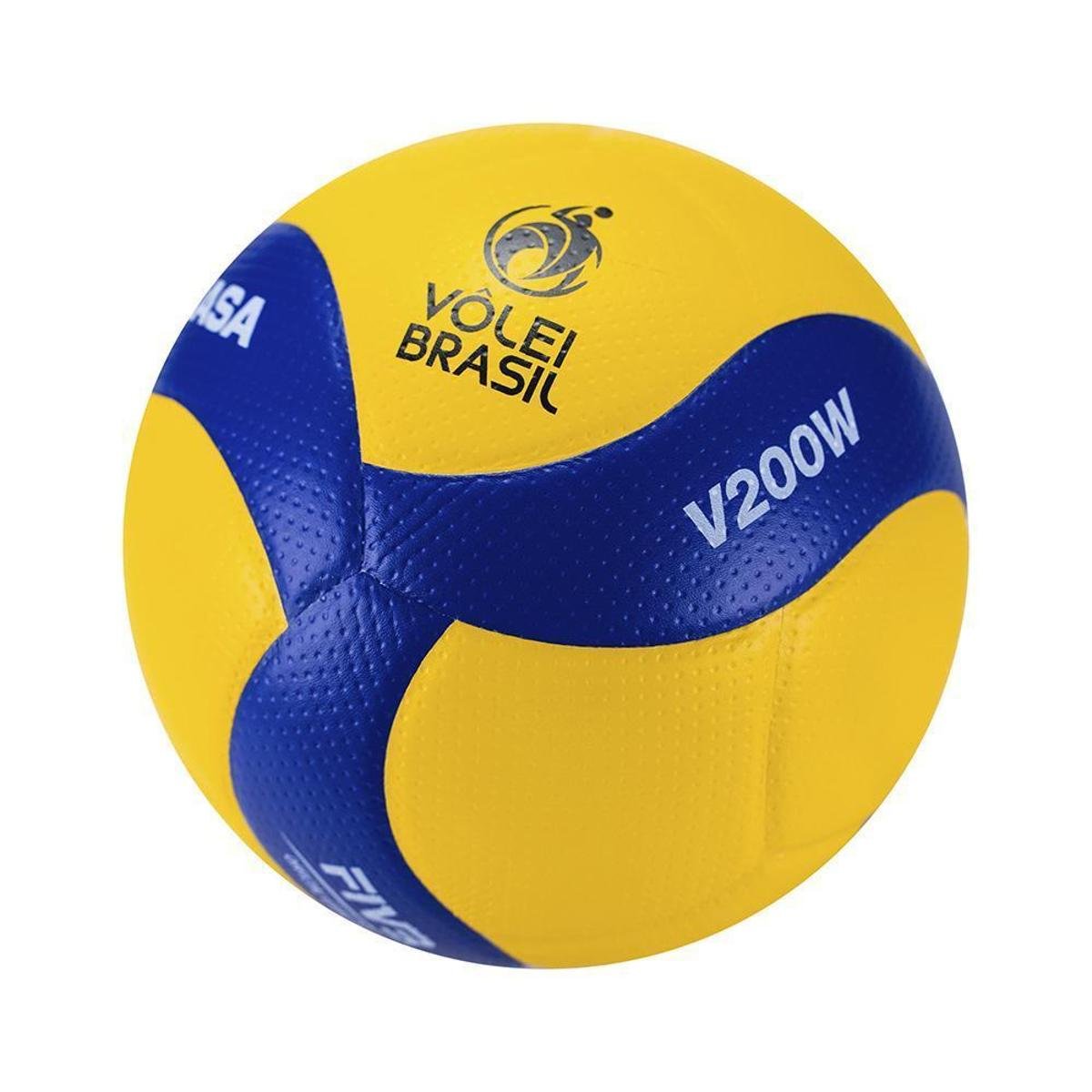 Bola de Vôlei Mikasa V200W - Amarelo e Azul - N/A | Netshoes