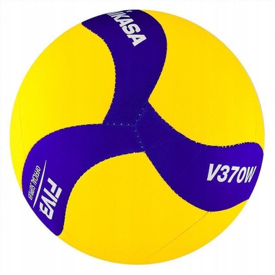 Bola de Vôlei Mikasa V370W - Amarelo e Azul - N/A Menor preço em Bola de Vôlei Mikasa V370W - Amarelo e Azul - N/A