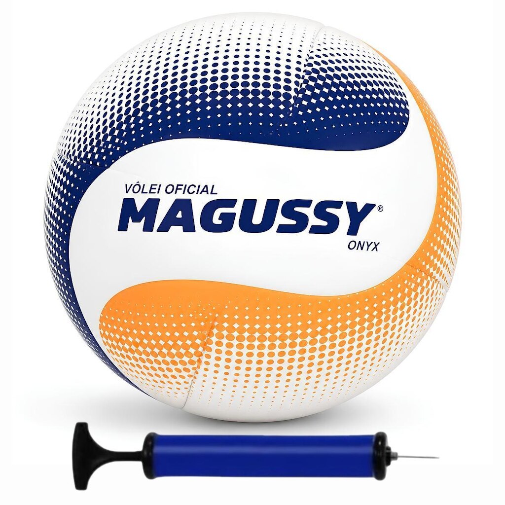 Bola de Vôlei Oficial Magussy Onix + Bomba de Ar