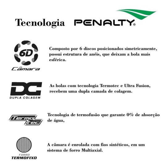 Bola de Vôlei Penalty 6.0 Pro X Kit 02 Unidades