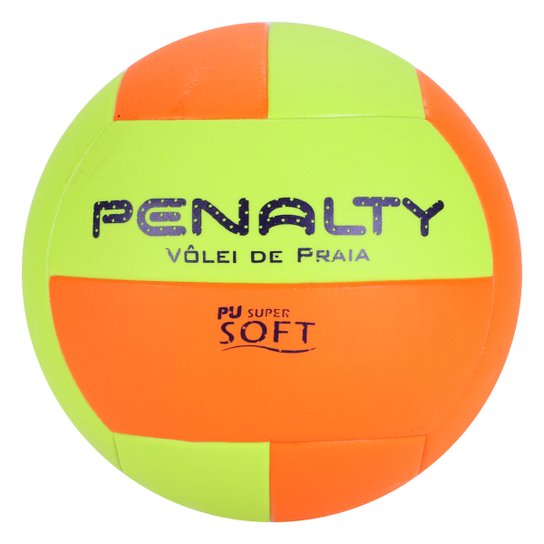 Bola de Vôlei Praia Penalty XXI - Laranja+Roxo Menor preço em Bola de Vôlei Praia Penalty XXI - Laranja+Roxo
