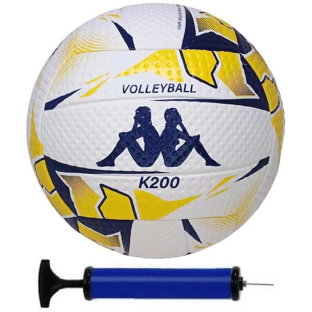 BOLA DE VOLEI VOLLEYBALL KAPPA K200 COM BOMBA DE AR