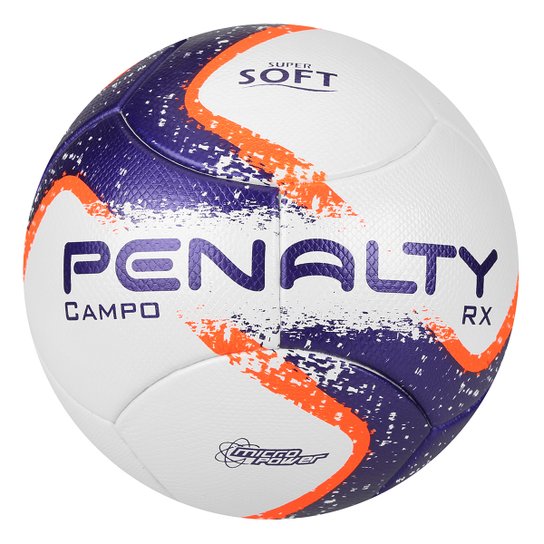 Bola Futebol Campo Penalty RX R1 Fusion VIII - Branco e Laranja Menor preço em Bola Futebol Campo Penalty RX R1 Fusion VIII - Branco e Laranja