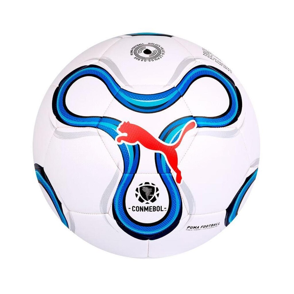BOLA FUTEBOL DE CAMPO PUMA CONMEBOL LIBERTADORES - BCO/AZUL UN