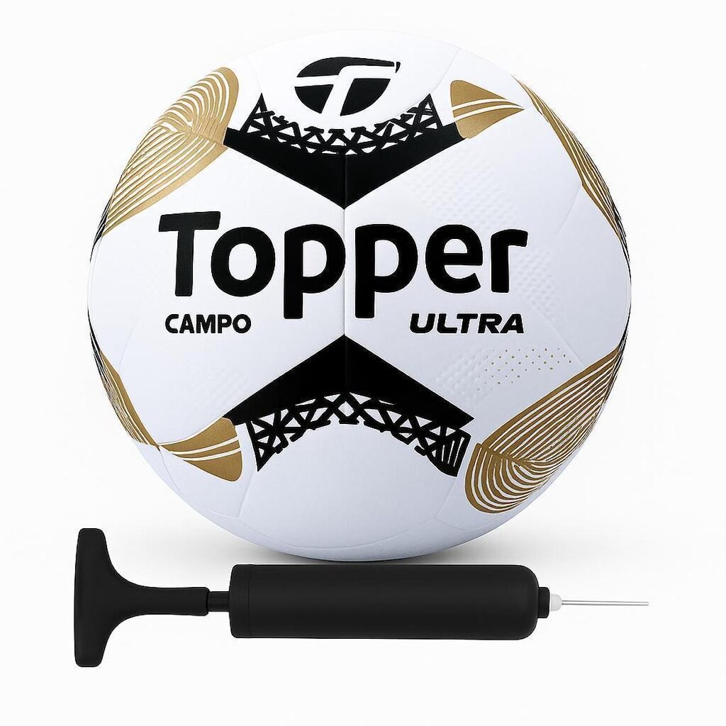 Bola Futebol de Campo Topper Ultra e Bomba