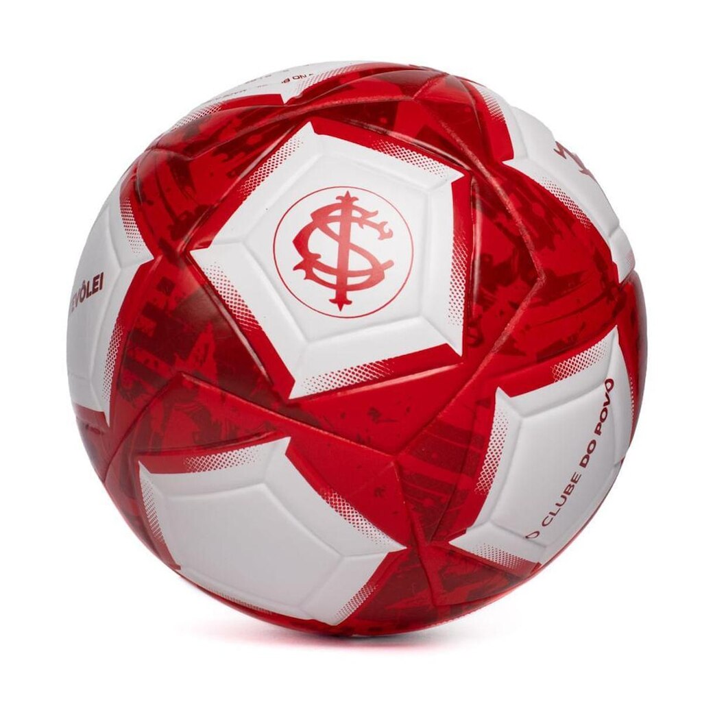 Bola Futevôlei Dualt Inter Protech S/Costura Vermelho/Branco