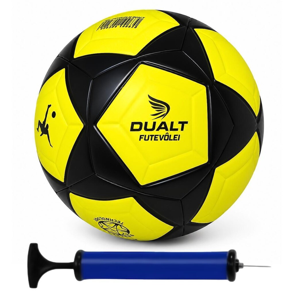 Bola Futevôlei Dualt Protech Oficial Treino e Jogo + Bomba de Ar
