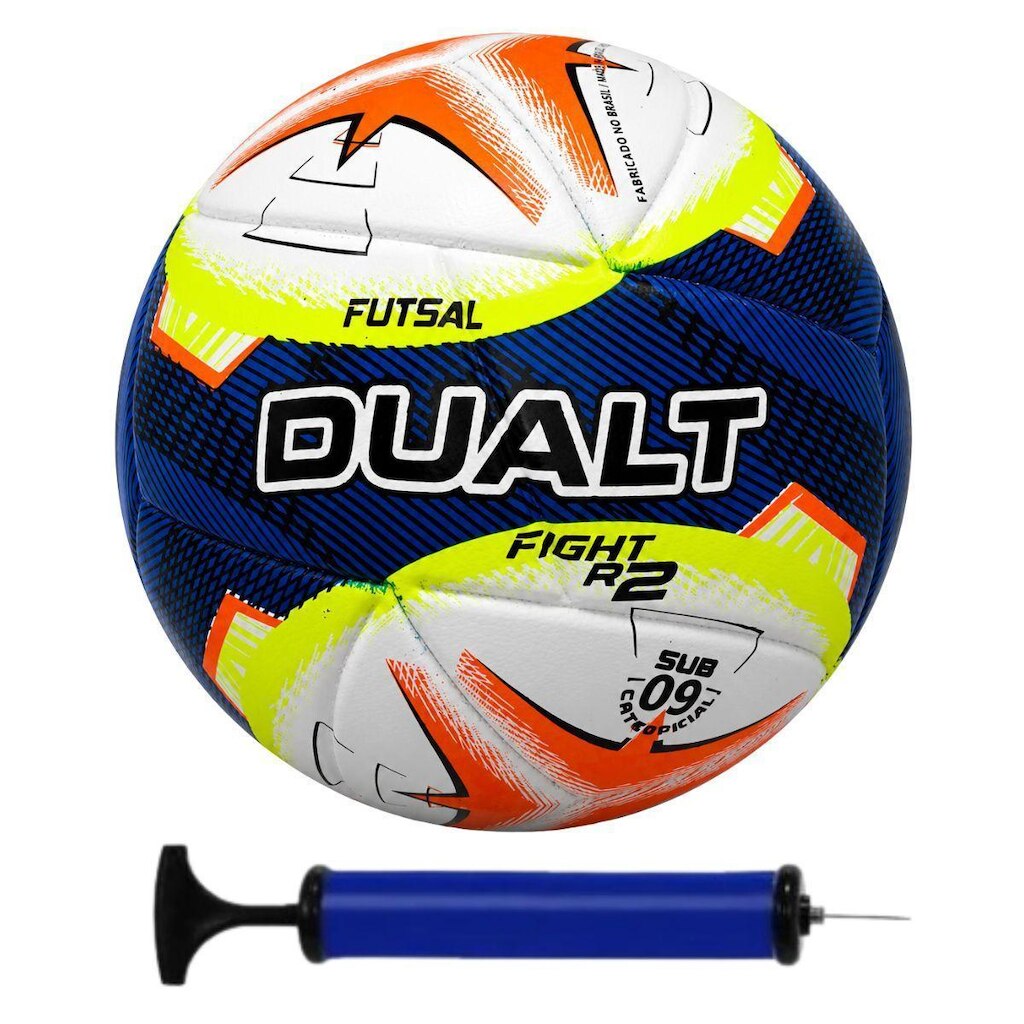 Bola Futsal Infantil Dualt Fight R2 Sub 09 Com Bomba de Ar