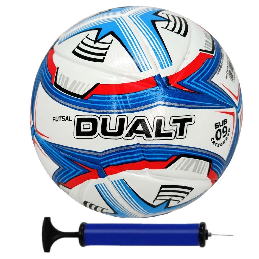 Bola Futsal Infantil Oficial Dualt Sub 09 Velox Pro + Bomba de Ar
