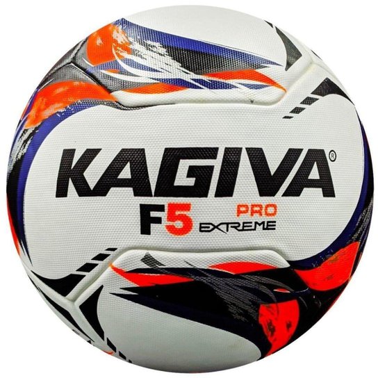 Bola Futsal Kagiva F5 Pro Extreme Profissional - Laranja+Azul Menor preço em Bola Futsal Kagiva F5 Pro Extreme Profissional - Laranja+Azul