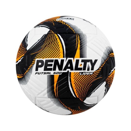 Futsal Penalty Bola Topper Futsal Netshoes BOLA FUTSAL PENALTY LÍDER XXV  BCO/LAR UN Branco+Laranja Netshoes