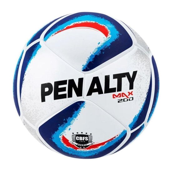 Bola Futsal Penalty Max 200 Ultra Fusion XXIV - Branco e Azul Único