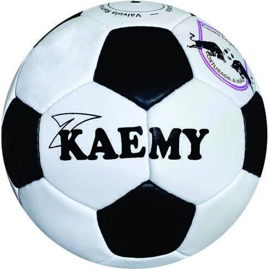 Bola Futsal Retro Em Couro Legítimo Kaemy