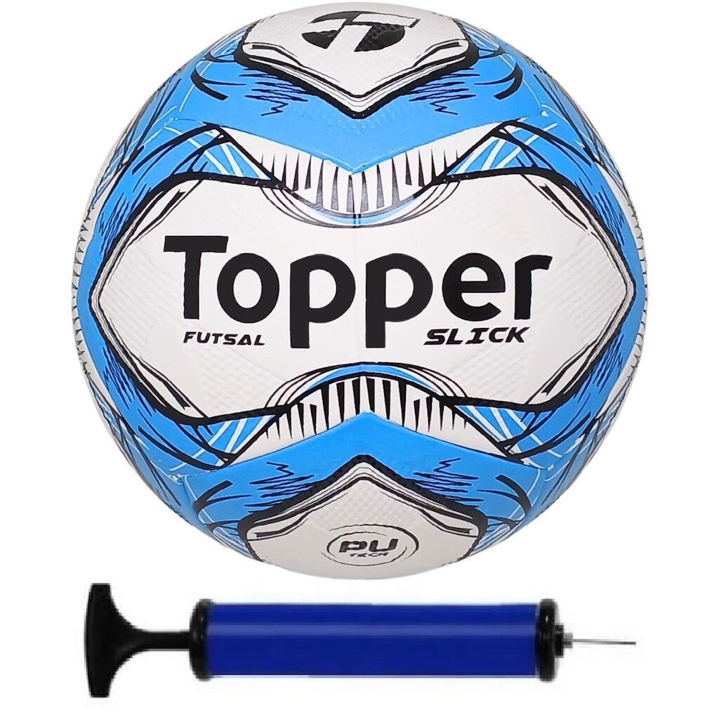 Bola Futsal Topper Slick com Bomba De Ar