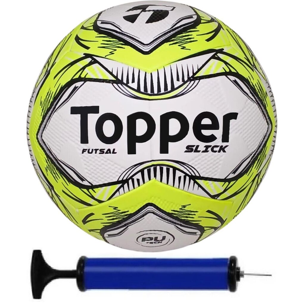 Bola Futsal Topper Slick com Bomba De Ar