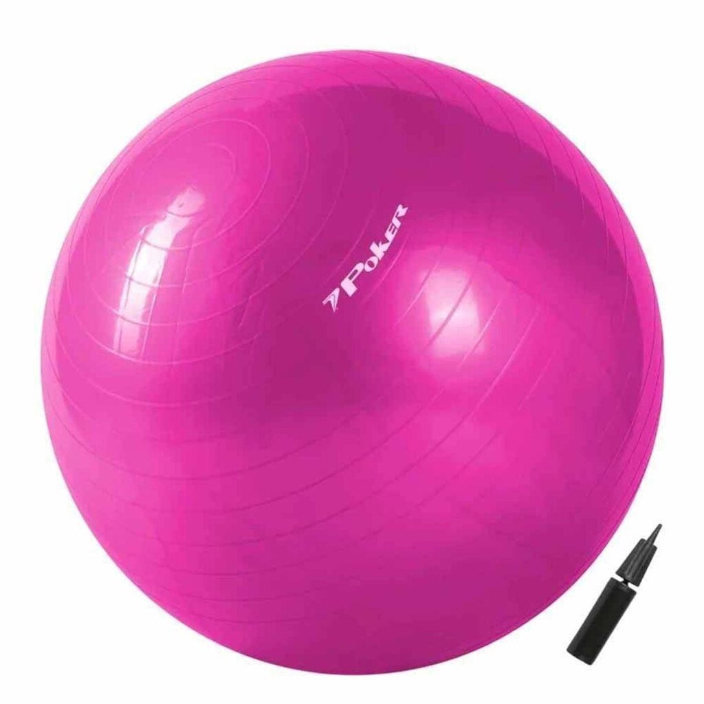 BOLA GYM BALL COM BOMBA DE AR 75CM 09094-RO - ROSA U