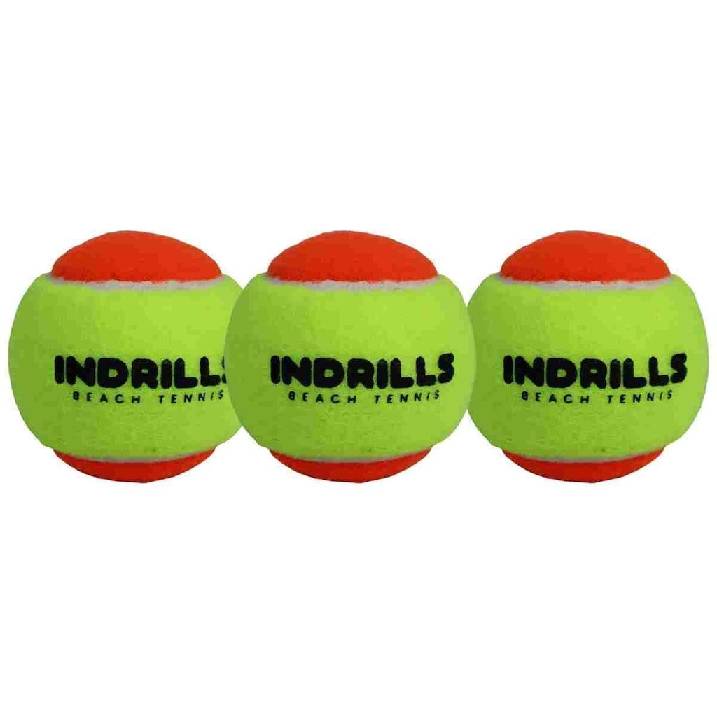 Bola Indrills Para Jogar Beach Tênis Com 03 Unidades